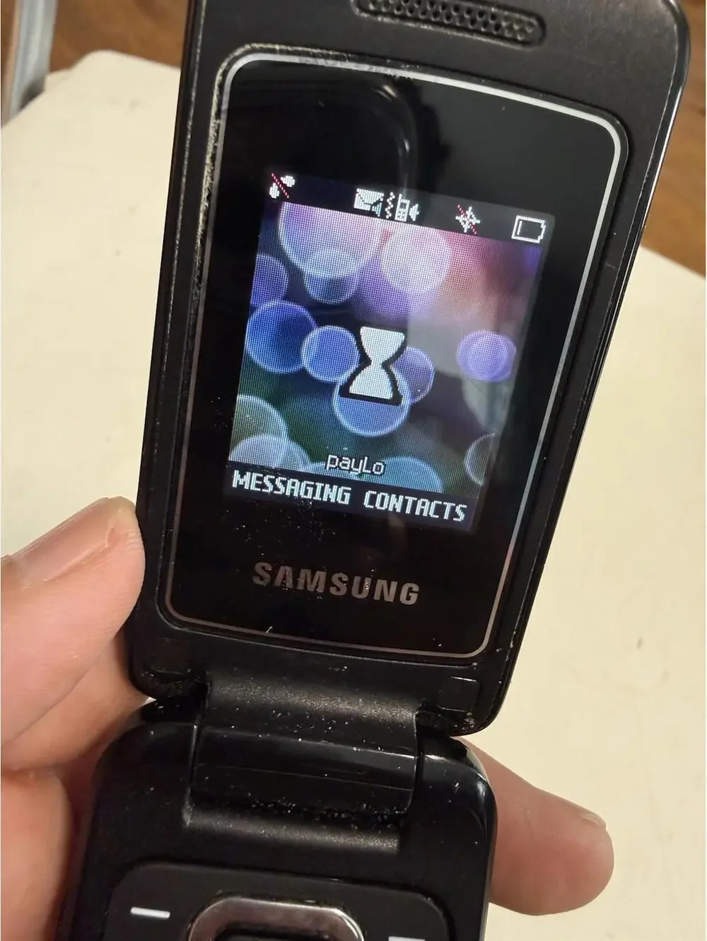 Samsung Entro SPH-M270 - Black ( PayLo by Virgin Mobile ) Flip Phone - Good Cond